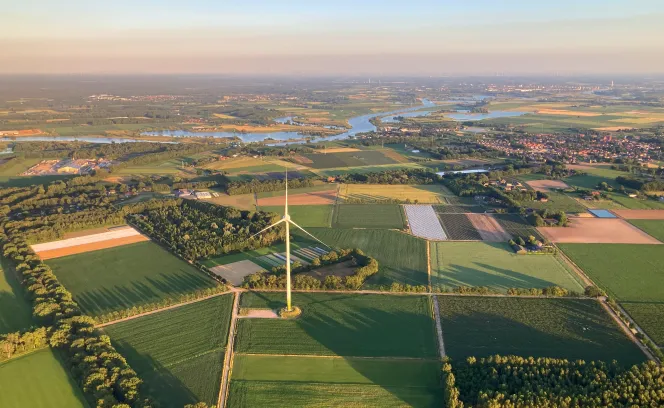 Luchtfoto van midden Limburg